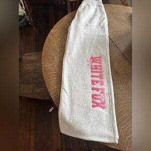 NWT Daydreamers Madeline Wide Leg Sweatpants Grey Marle- size medium